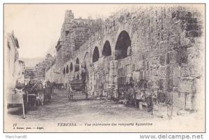 ALGERIE.TEBESSA.VUES INTERIEUR DES RAMPARTS BYZANTINS