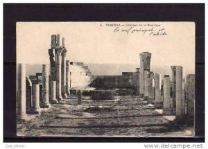 ALGERIE Tebessa Basilique, Intérieur, Ruines, ed Idéale PS 8, 190?