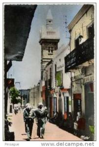 TEBESSA -Rue Caracalla et la Mosquée