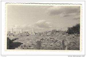 ALGERIE / CARTE-PHOTO  cliché n° 32 /  Tebessa , Ruines de la basilique  -  23 Avril 1936  ( légende manuscrite au dos )