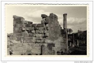 ALGERIE / CARTE-PHOTO  cliché n° 27 /  Tebessa , Ruines de la basilique  -  23 Avril 1936  ( légende manuscrite au dos )