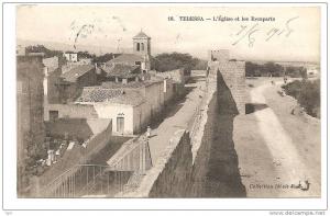 TEBESSA  l' église et les remparts