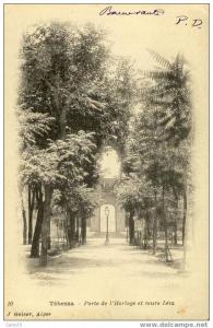ALGERIE - TEBESSA - Porte de l'Horloge et cours Léca