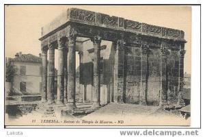 CPA  TEBESSA - Ruines du Temple de Minerve