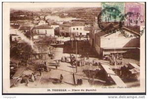 Tebessa  Place du marché - (c1023)