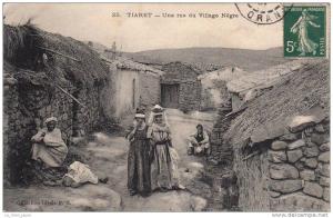 ALGERIE - TIARET - une rue du village nègre