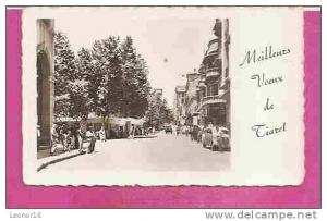 TIARET   -    CARTE MEILLEURS VOEUX 1961 DE TIARET avec * LA RUE ALBERT SOLER *   -   Editeur   /  -  N° 01510