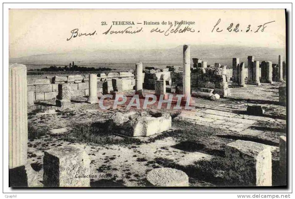 CPA Tebessa Ruines de la Basilique