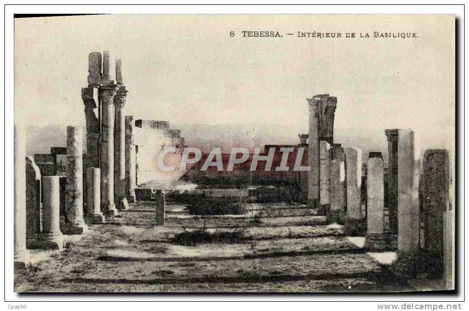 CPA Tebessa Interieur De La Basilique