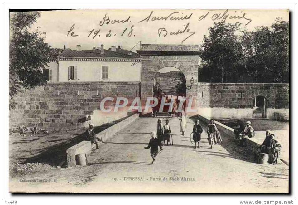 CPA Tebessa Porte de Souk Ahrras