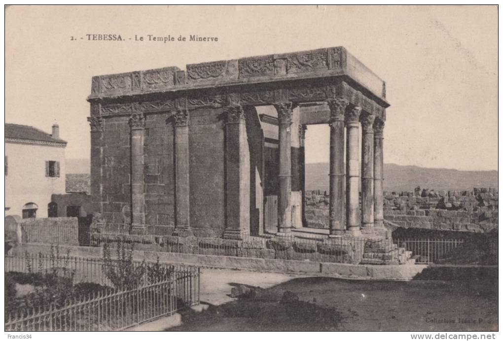 CPA - Tébessa - Le Temple de Minerve