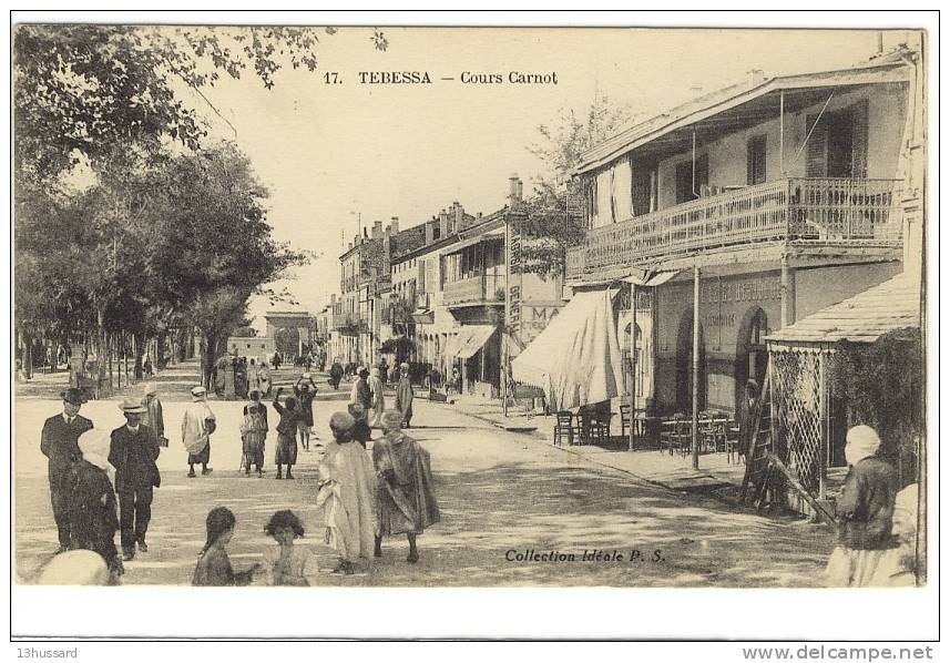 Carte Postale Ancienne Algérie - Tébessa. Cours Carnot