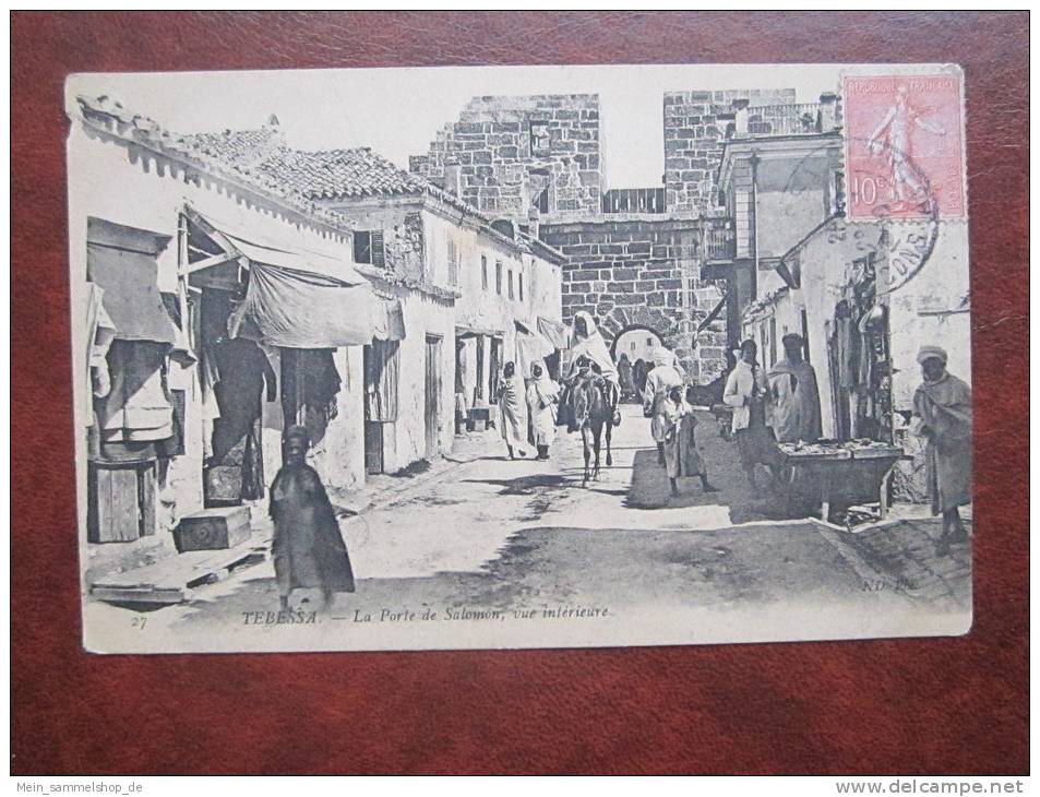 Tebessa 1906 La Porte de Salomon vue interieure Algerie Algerien AK CPA