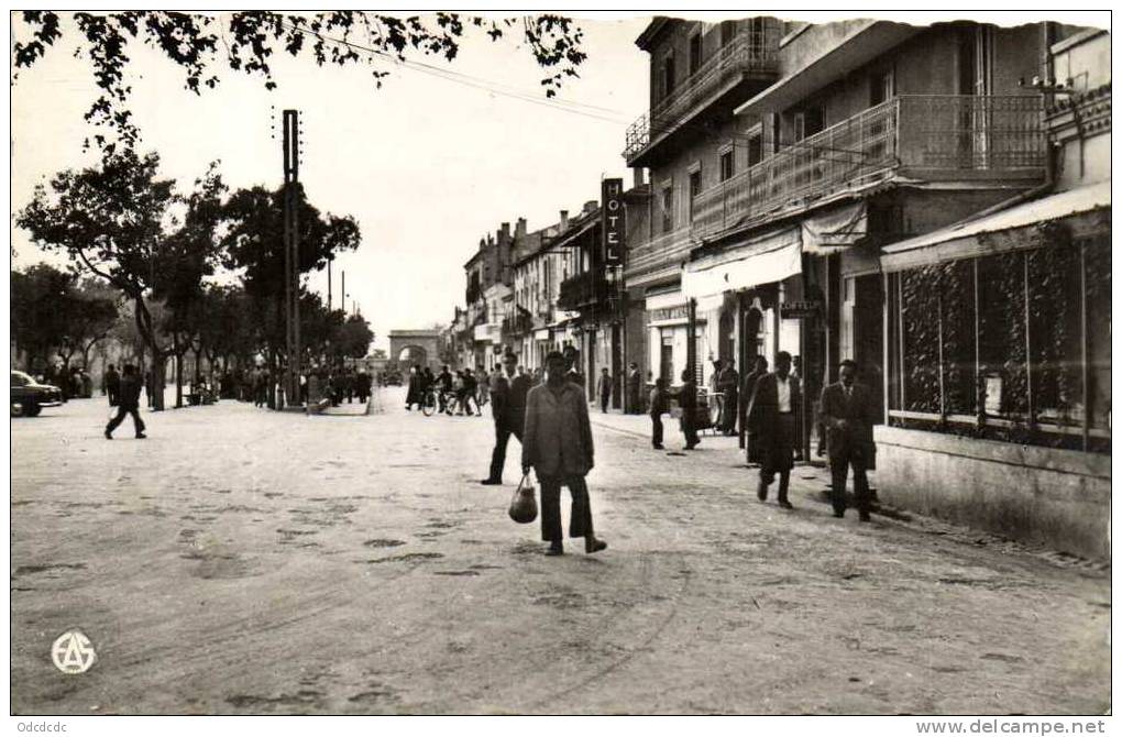 TEBESSA  Le Cours Carnot  Recto verso