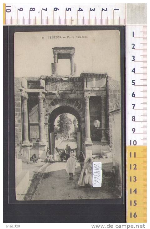 VA4366 ALGERIA TEBESSA PORTE CARACALLA ARCHI COSTUMI FOLKLORISTICI FOLCLORISTICI  DONNE