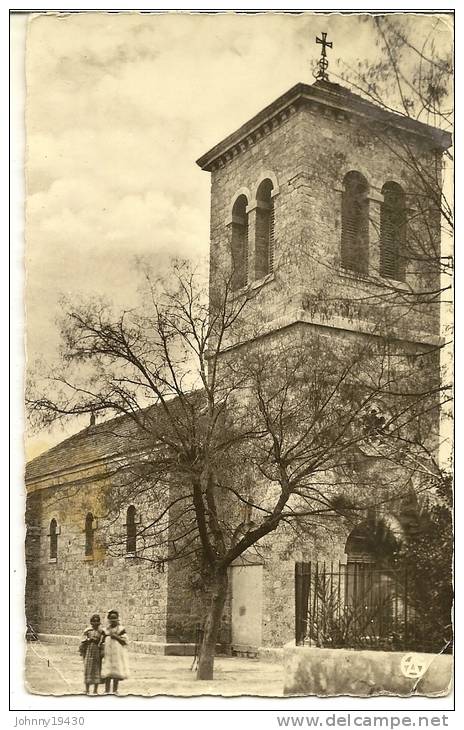 6 - TEBESSA - L´EGLISE ( Animées ) ALGERIE