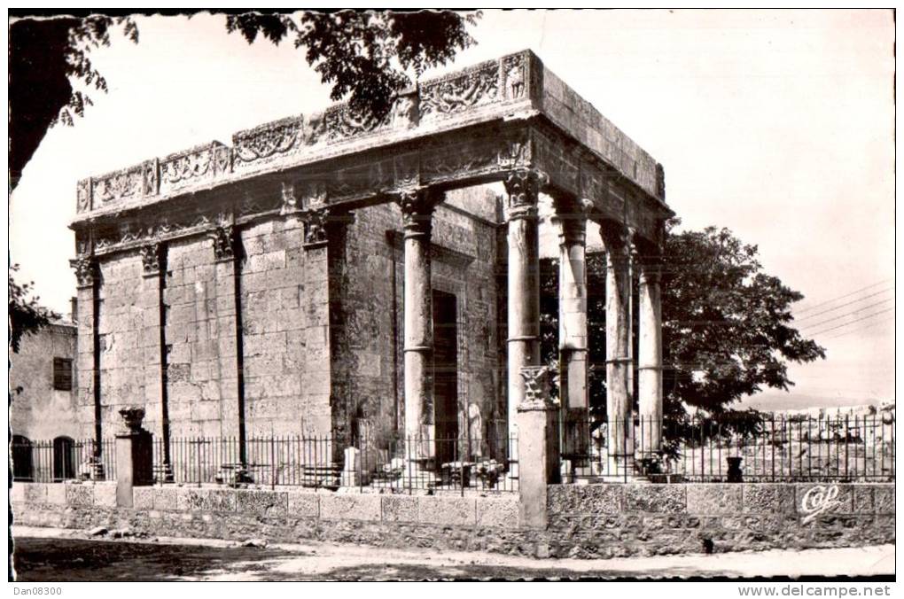 ALGERIE TEBESSA LE TEMPLE DE MINERVE CPSM CIRCULEE 1956
