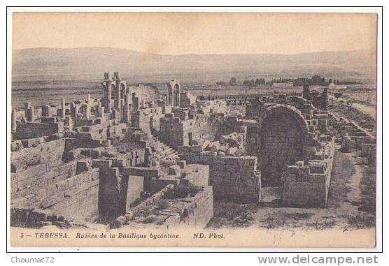 (Algérie) 088, Tebessa, ND Phot 5, Ruines de la Basilique Byzantine