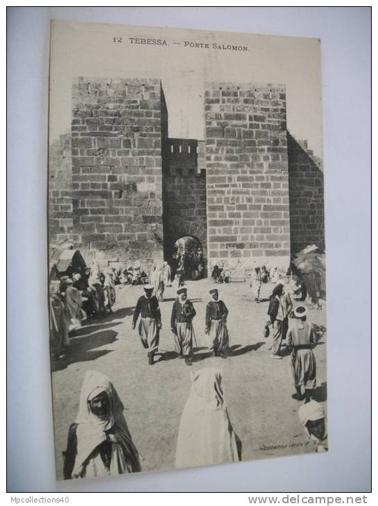ALGERIE - TEBESSA - PORTE SALOMON - ANIMATION (EDITIONS COLLECTION IDEALE P.S. N° 12)
