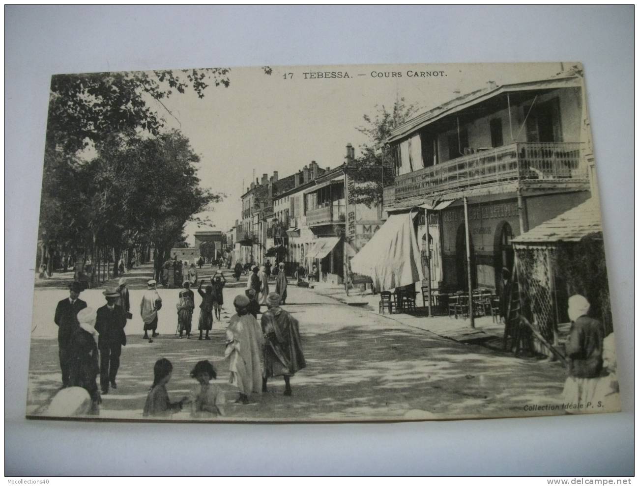 ALGERIE - TEBESSA - COURS CARNOT - TRES ANIMEE (EDITIONS COLLECTION IDEALE P.S. N° 17)