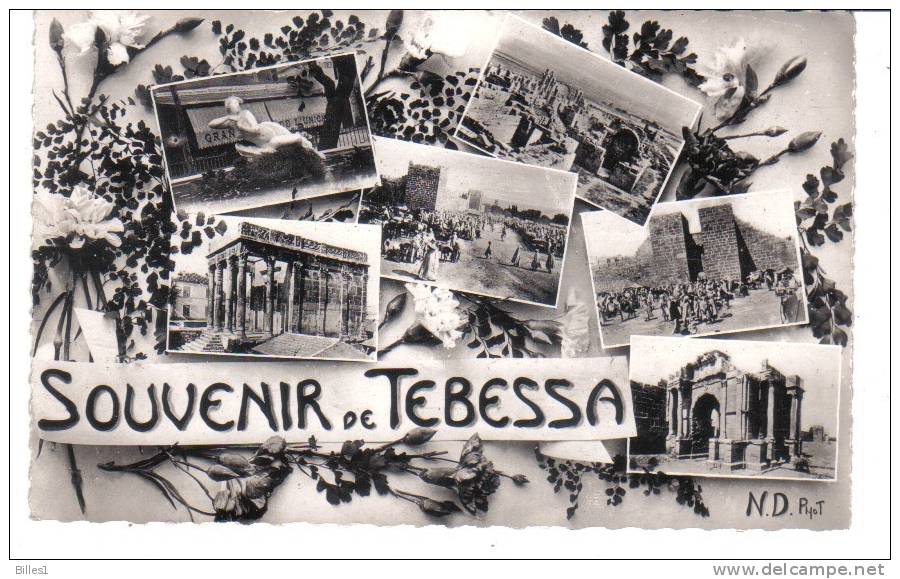 CPSM TEBESSA, Multi-vues, 1957