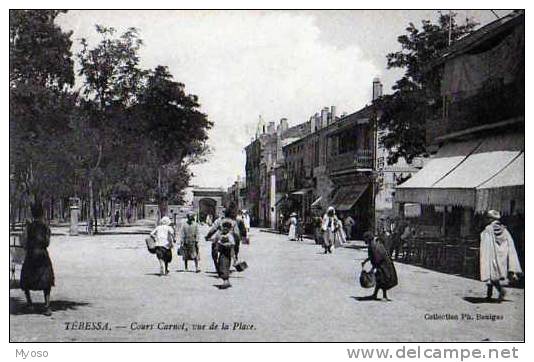 TEBESSA Cours Carnot, vue de la Place