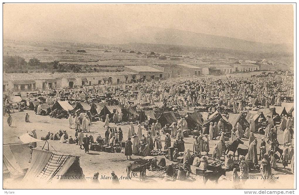 cpa Tebessa marché arabe