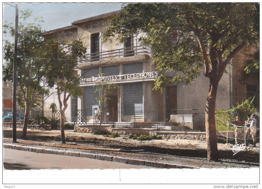 carte des années 50 d'Algérie - Tébessa - la poste