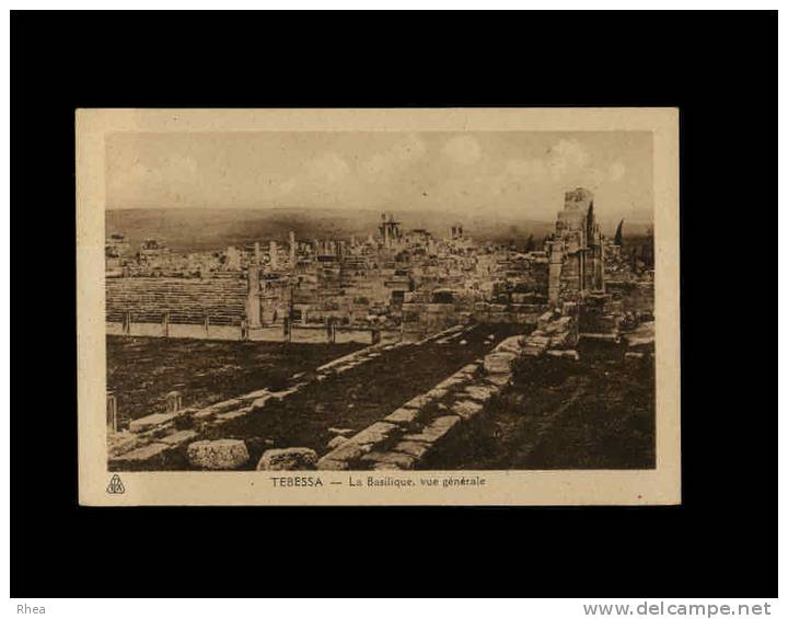 ALGERIE - TEBESSA - La Basilique, vue générale