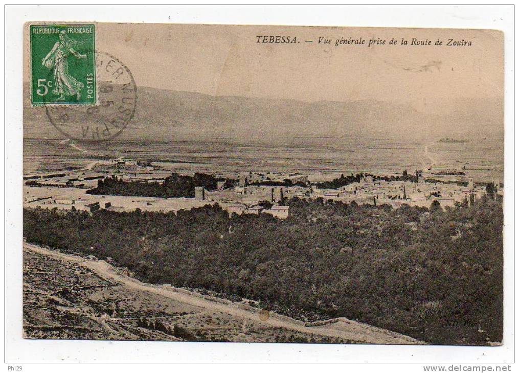 tebessa vue generale prise de la route de zouira