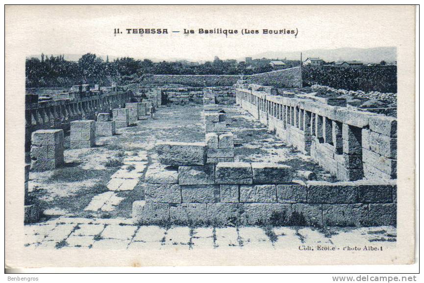 Tebessa  la basilique (les écuries)