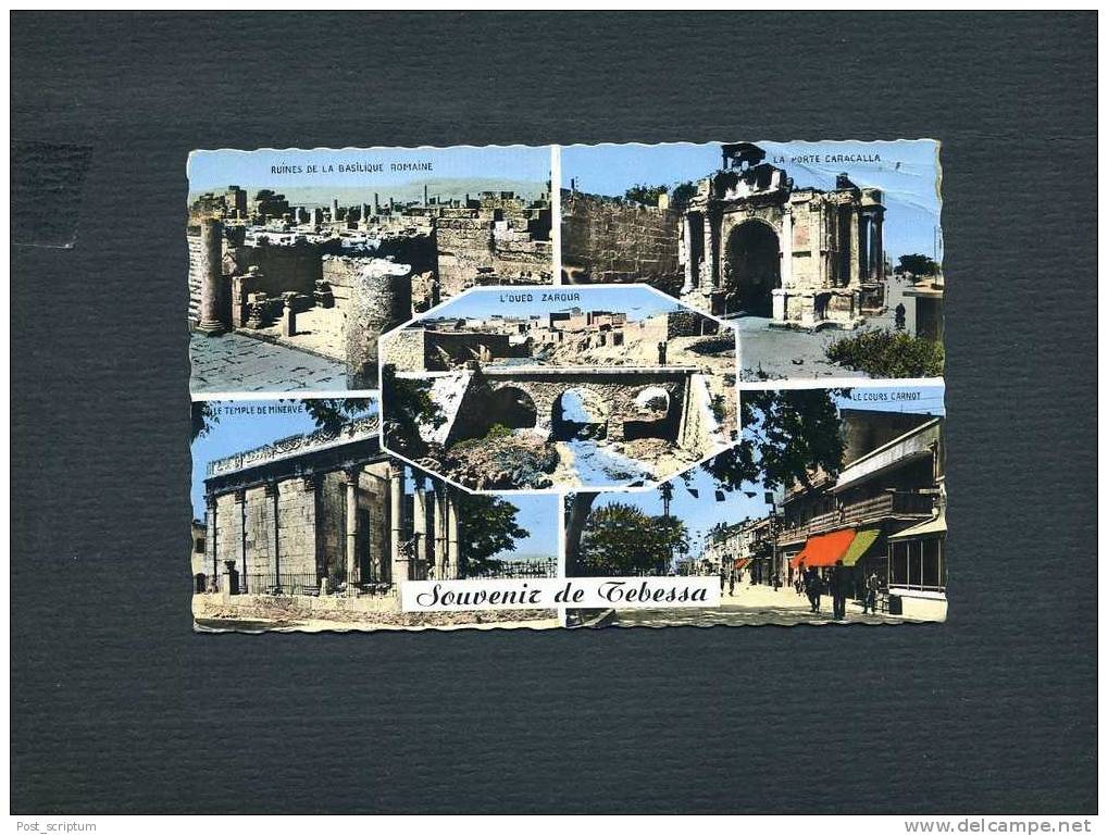 Afrique - Algérie - Tebessa - souvenir  ruines - Oued Zarour - cours Carnot...