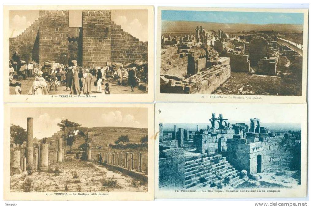 °°° LOT 4 POSTCARD TEBESSA -  ALGERIE °°°