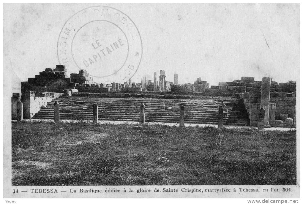13311    Algeria  Tebessa,  La  Basilique  edifiee a la glorie de Sainte  Crispine (304)   VGSB  1939