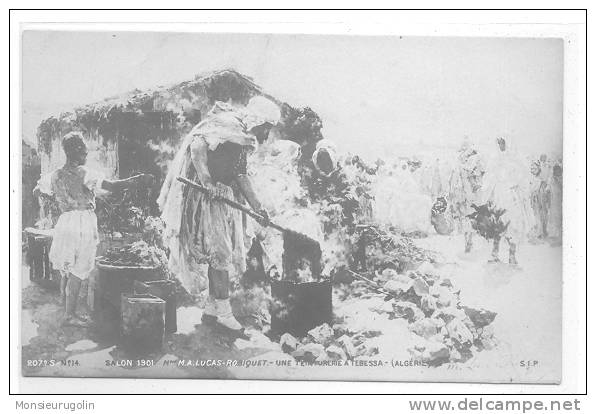 ALGERIE )) Teinturerie à TEBESSA  Carte photo