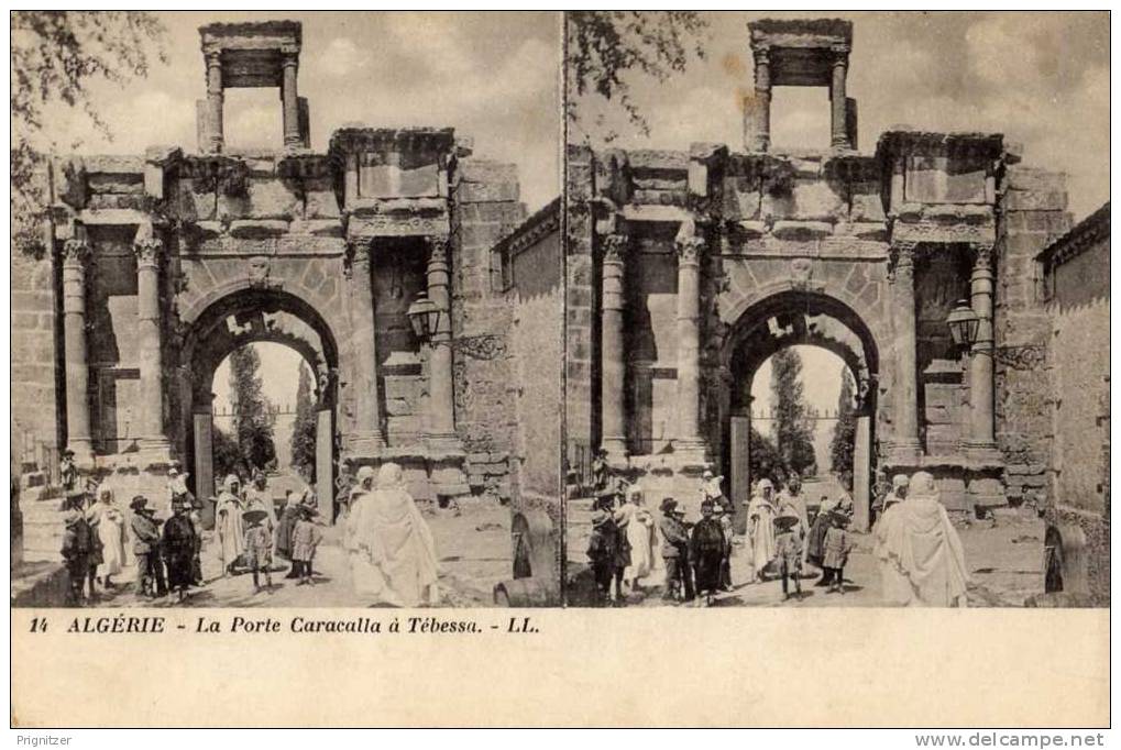 ALGERIE / ALGERIEN  La Porte Caracalla a Tebessa