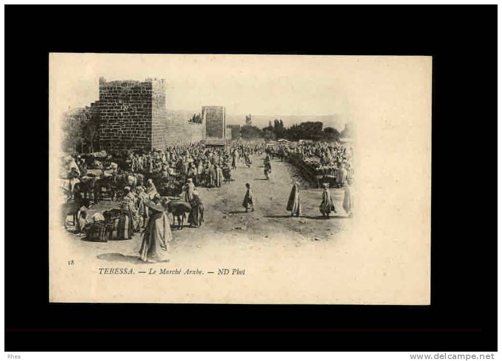 ALGERIE - TEBESSA - 18 - Le marché arabe
