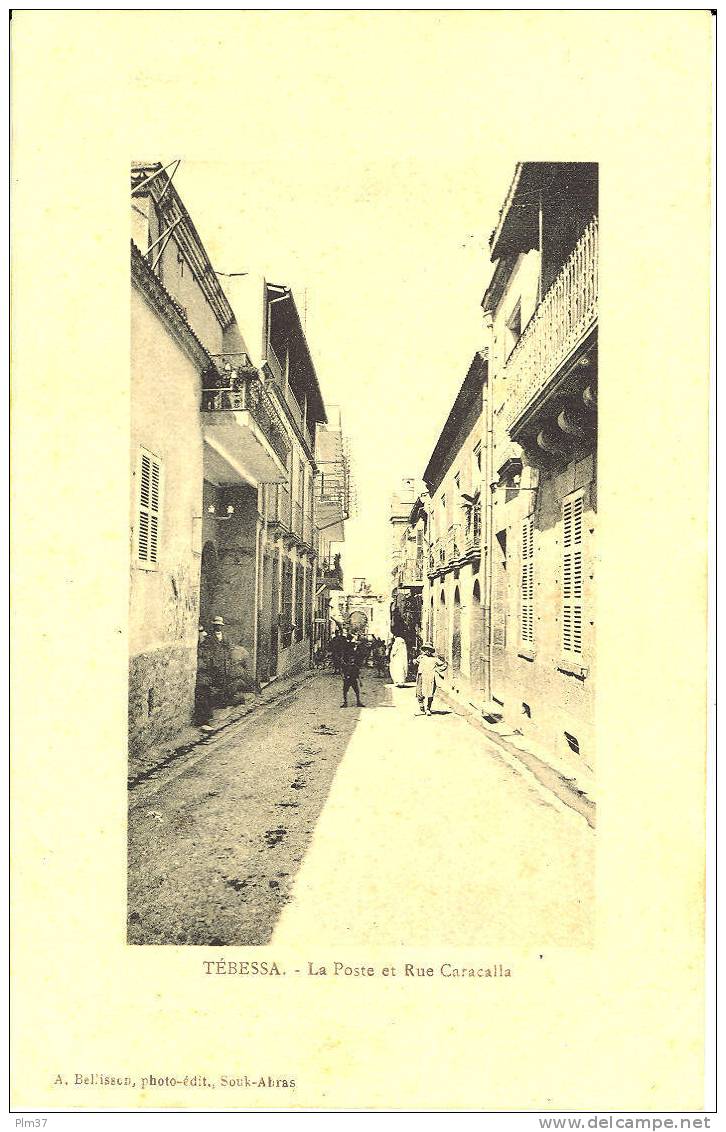TEBESSA - La Poste et Rue Caracalla