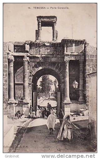 ALGERIE TEBESSA  PORTE CARACALLA TRES ANIMEE NON ECRITE BE