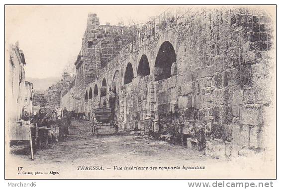 ALGERIE.TEBESSA.VUES INTERIEUR DES RAMPARTS BYZANTINS