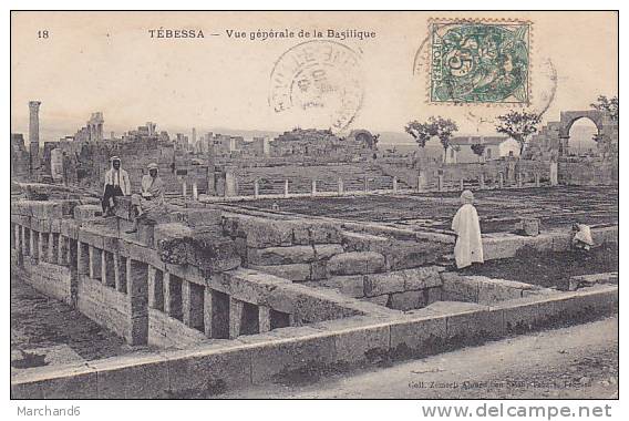 ALGERIE.TEBESSA.VUE GENERALE DE LA BASILIQUE