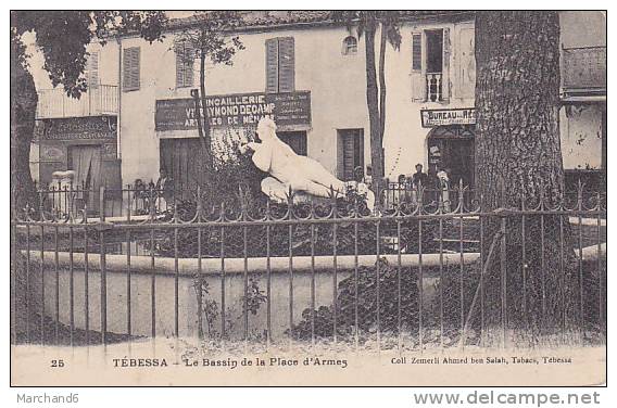 ALGERIE.TEBESSA.LE BASSIN DE LA PLACE D ARMES QUINCAILLERIE