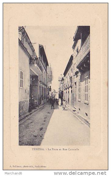 ALGERIE.TEBESSA.LA POSTE ET RUE CARACALLA