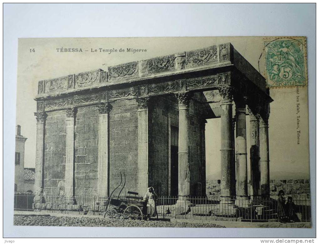 TEBESSA    Le  TEMPLE  de  MINERVE  -  Petite animation