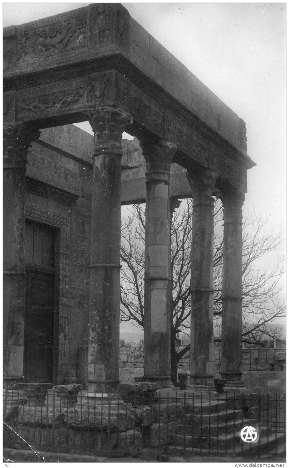 TEBESSA-Tébessa-( Constantine ) Algérie-Temple de Minerve-Etat= voir description -1956 A.Sirecky 10 (philatélie timbre)