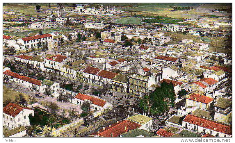 AFRIQUE. ALGERIE. TEBESSA. Vue Générale Aérienne. Carte Dentelée.