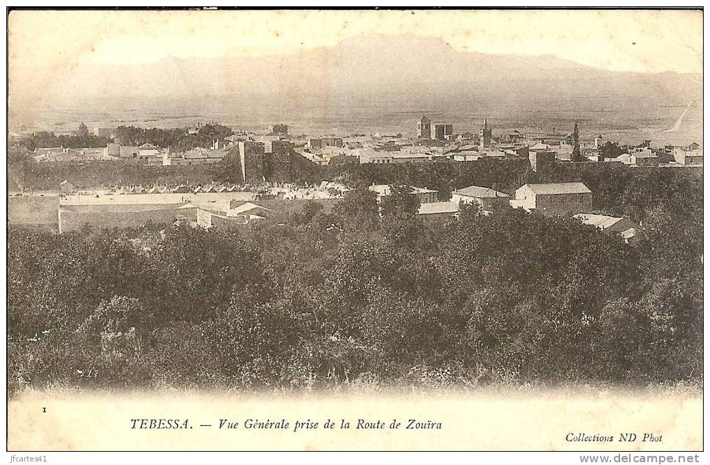 Etr - Algérie - TEBESSA - Vue Générale prise de la Route de Zouïra
