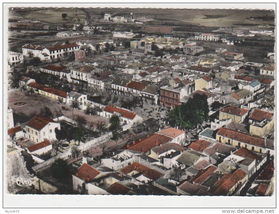 Algérie Tebessa Constantine N° 4 A jolie vue générale aérienne carte dentelée