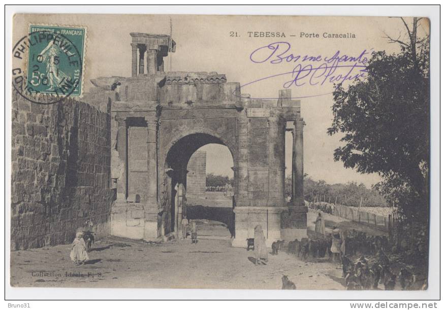TEBESSA  Porte Caracalla - Ideale P.S n° 21 - 1910 .