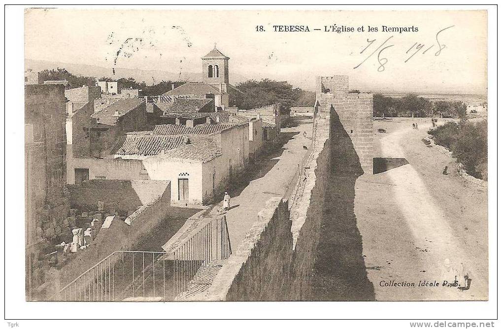 TEBESSA  l' église et les remparts